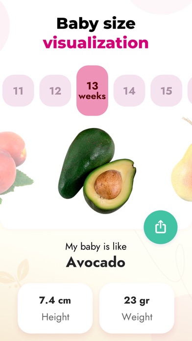 Baby Size - Pregnancy Tracker Screenshot