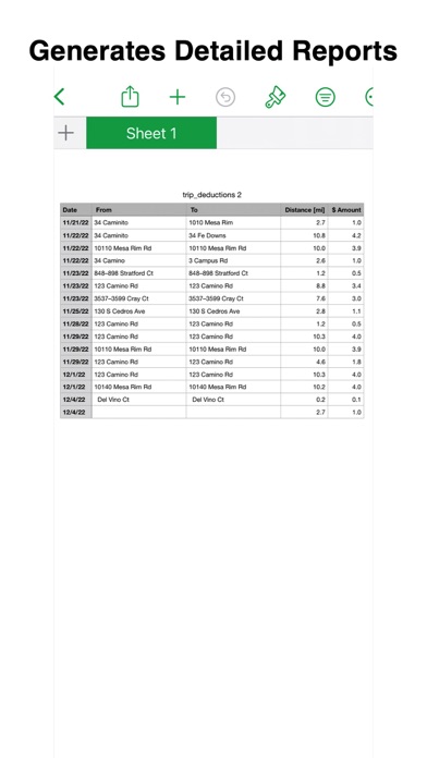 MileageRecorder Screenshot