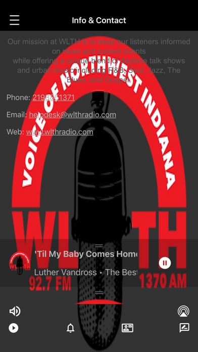 WLTH Radio Gary Indiana Screenshot