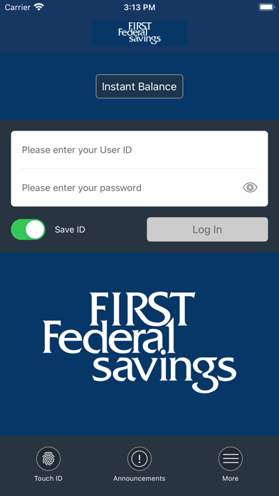 First Federal Savings & Loan Screenshot