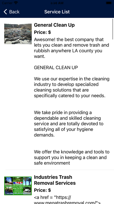 Mega Dumpster Bin Rental Screenshot