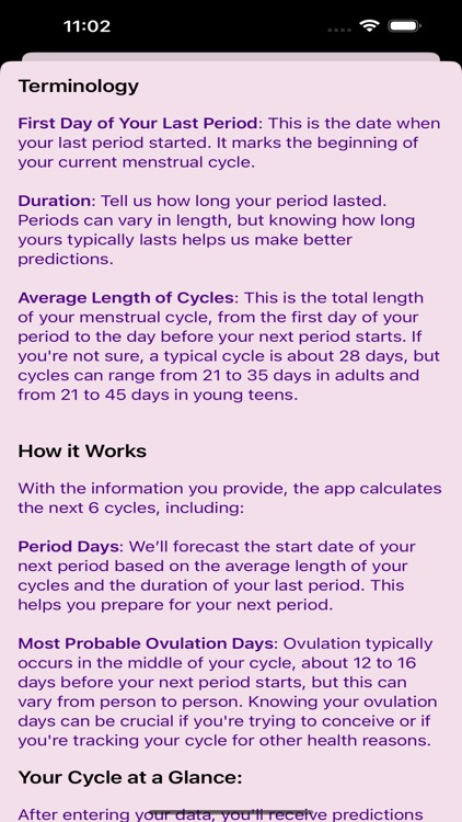 CycleWise: Period Calculator