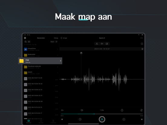 Dictafoon - Geluidsrecorder iPad app afbeelding 9