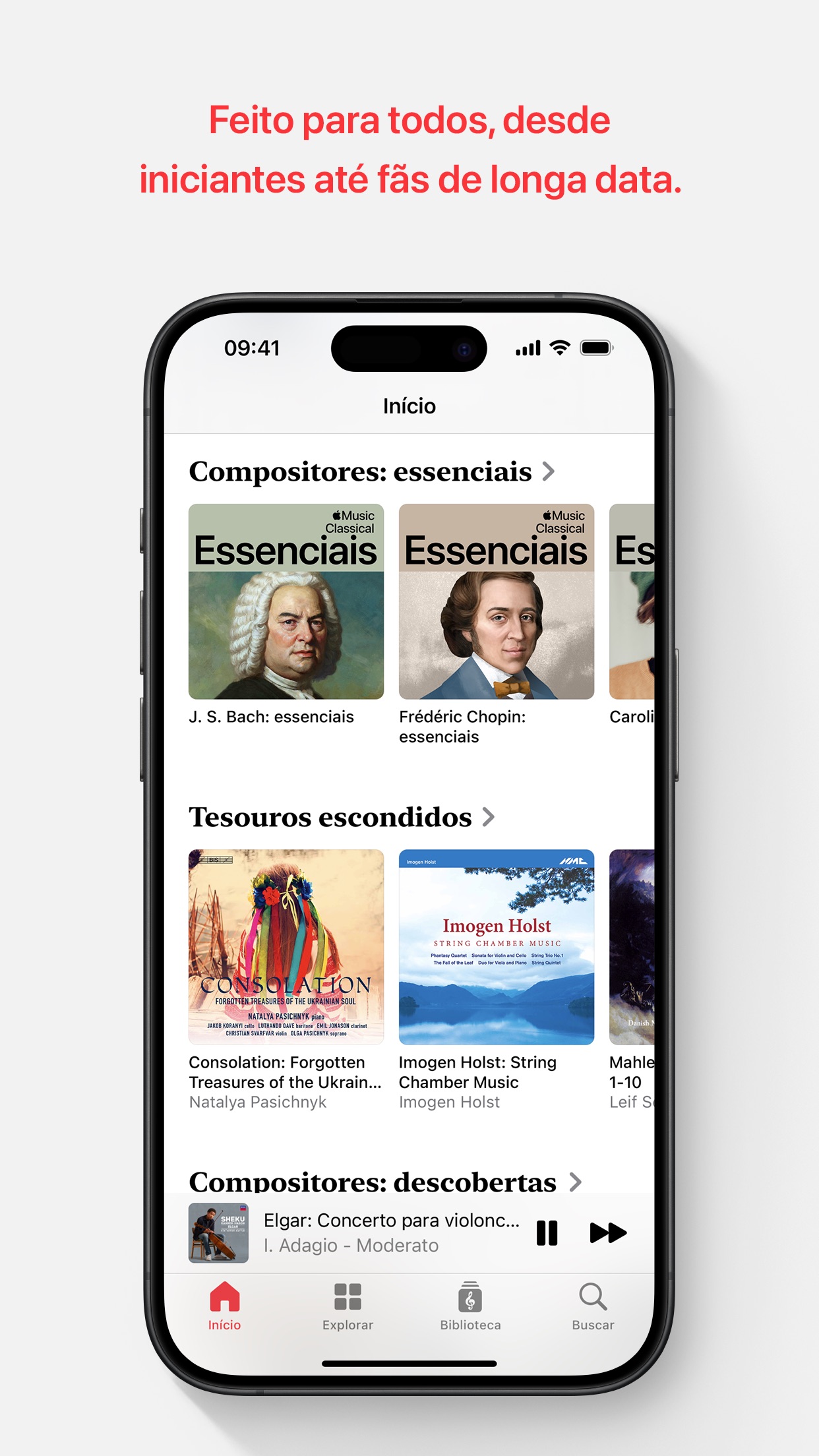 Screenshot do app Apple Music Classical