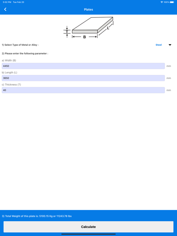 Screenshot #5 pour Metal Weight Calculator ٭