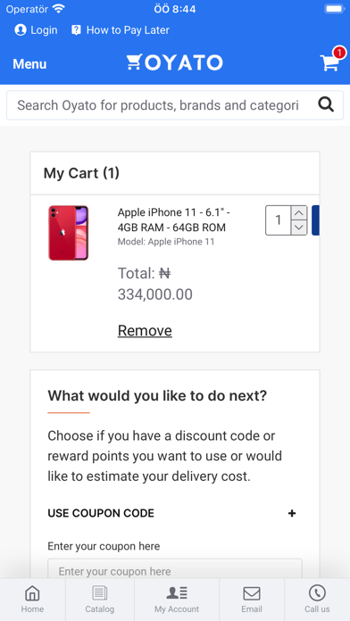 OYATO Online Shopping Screenshot