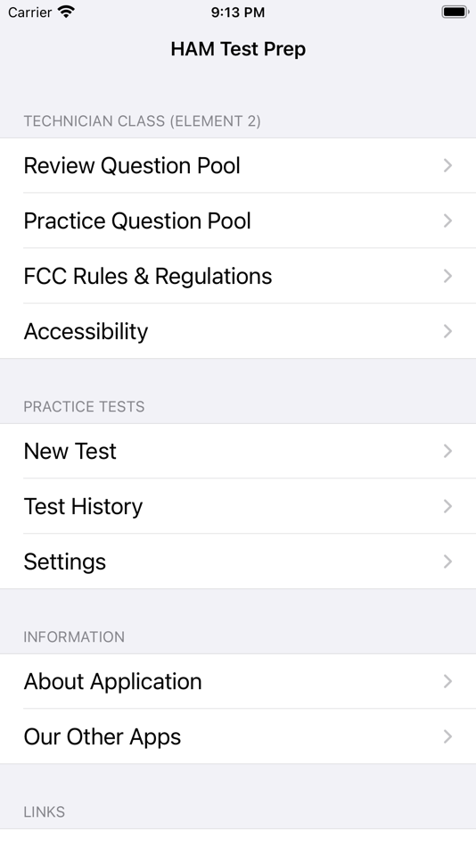 HAM Test Prep:  Technician - 3.2.0 - (iOS)