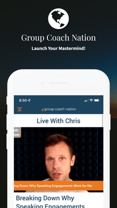Screenshot 1 of Group Coach Nation App