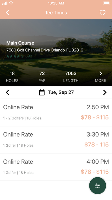 White Oaks Country Club Screenshot