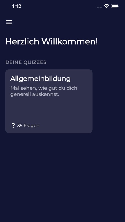 Quizzy - Deine Quiz App