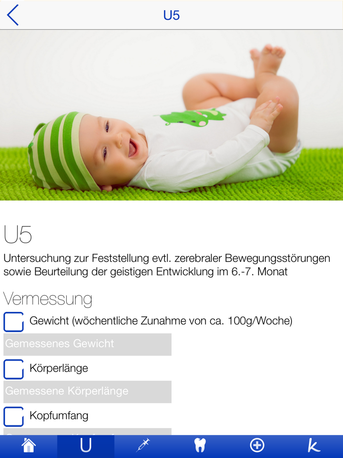 Babygesundheit Checklisten