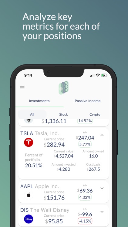 GRW Investment Tracking