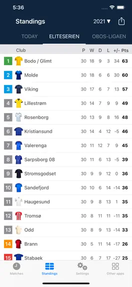 Game screenshot Live Scores Eliteserien 2023 apk