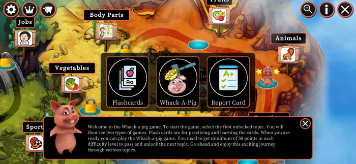 Whack A Pig French Vocab Game