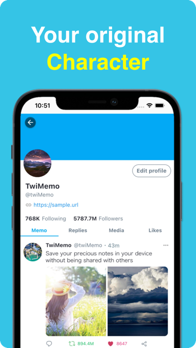 Screenshot #3 pour TwiMemo - Note de style SNS