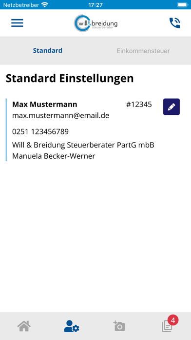 Screenshot #2 pour Will & Breidung Steuerberater