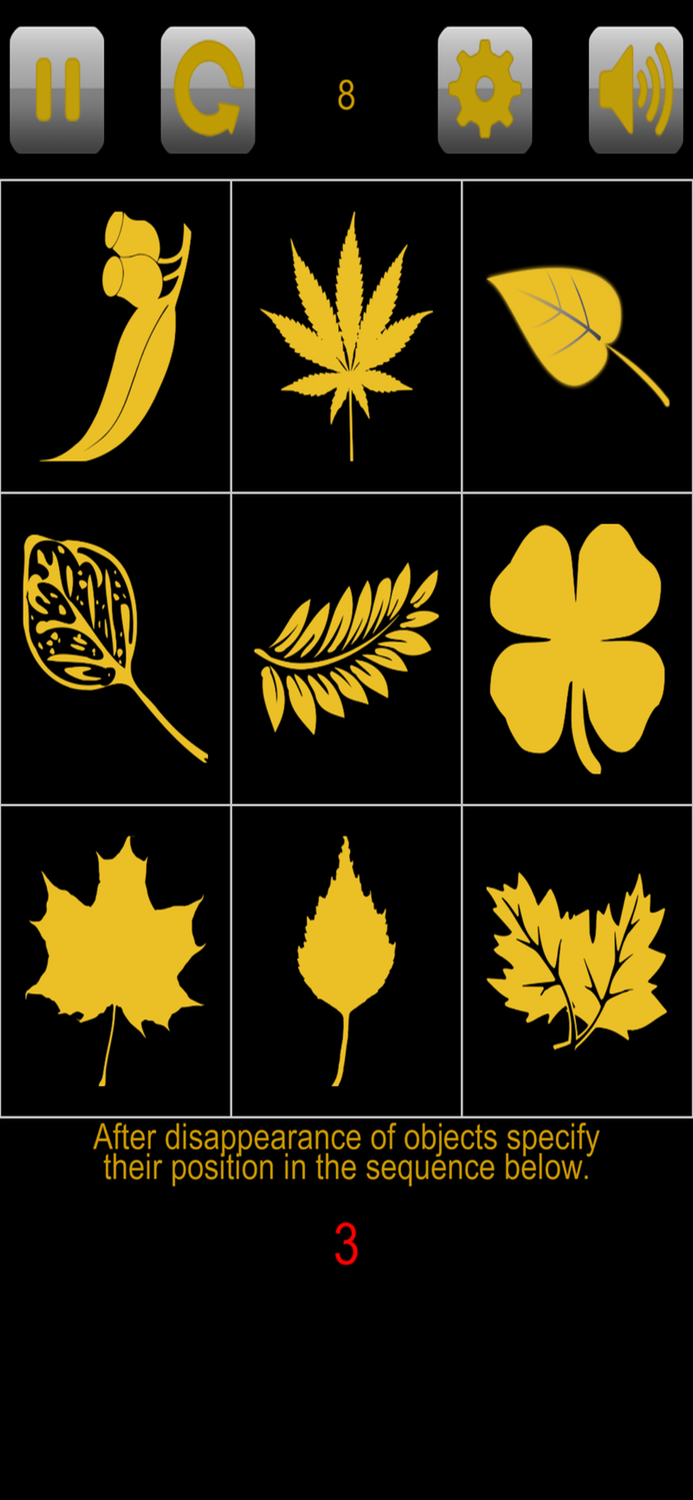 Memory training. Figures