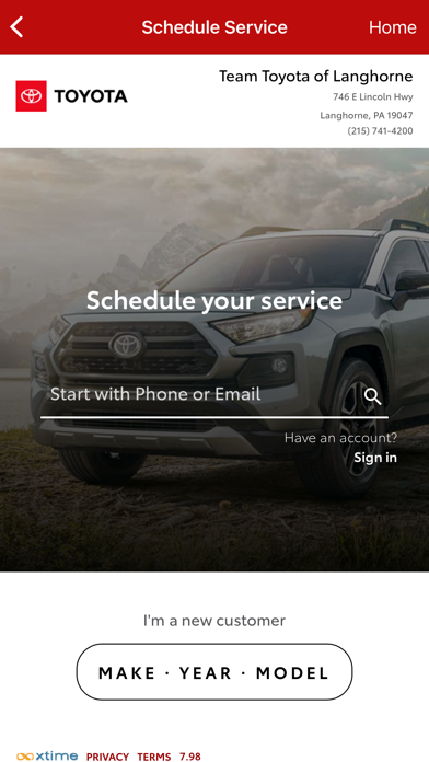 Team Toyota of Langhorne Screenshot