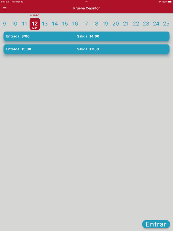 Screenshot #4 pour Control Horas Ceginfor
