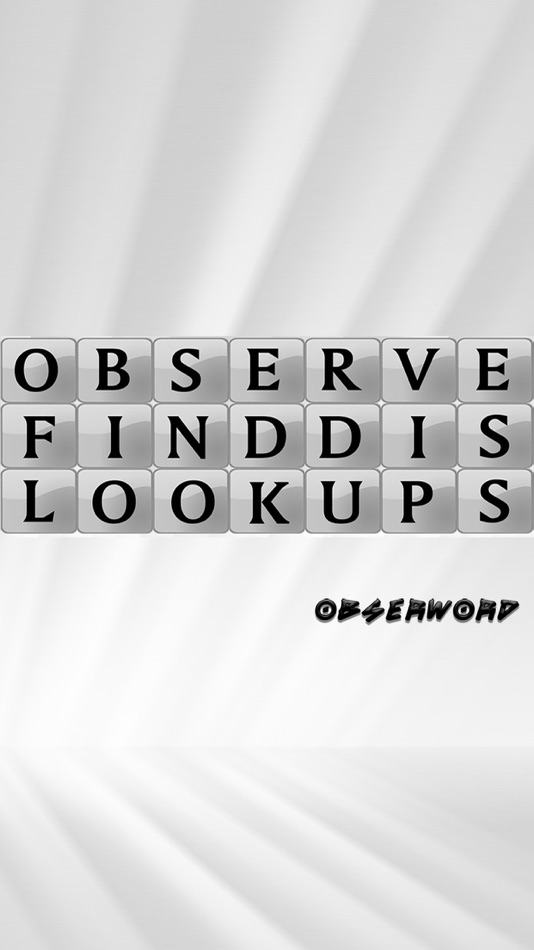 #1. Obserword (iOS) 由: Safak Yalcinkaya