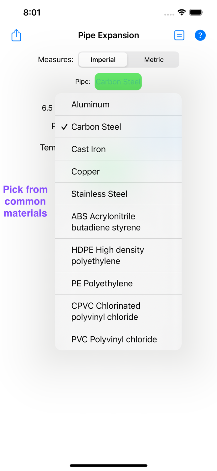 Pipe Expansion Calculator