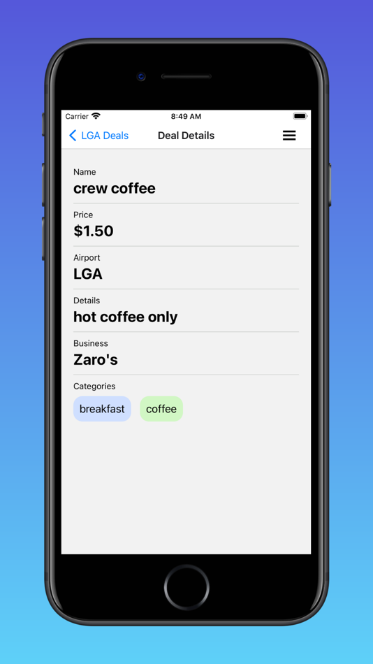 #3. CrewMeals (iOS) 由: FBORequest LLC