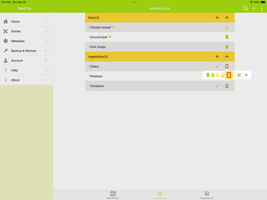 Screenshot #4 pour Meal_Planner