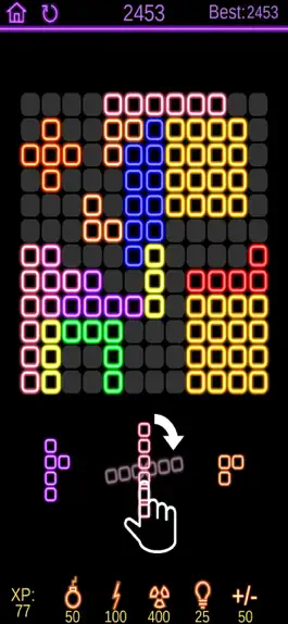 Game screenshot Neon Poly - Hexa Puzzle Game apk