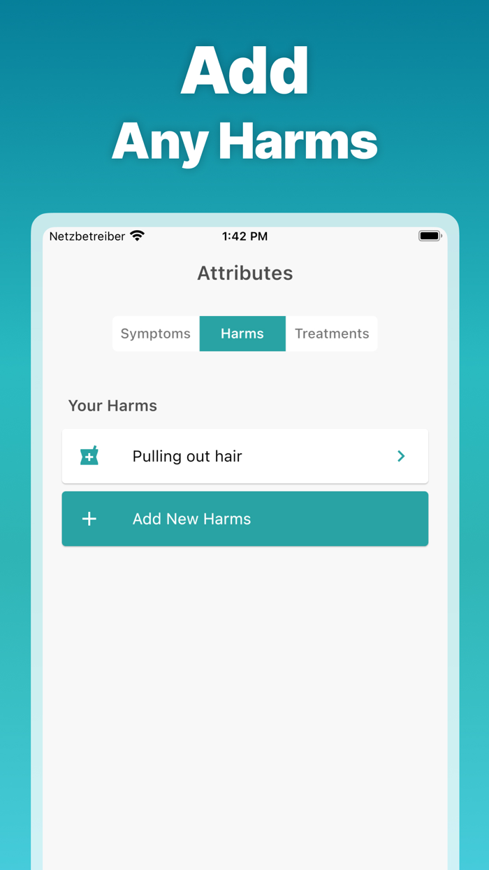 Self Harm Tracker and Recovery