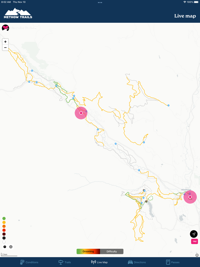 Methow Trails Grooming Report