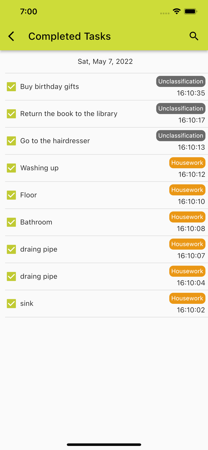 Hierarchical To-do List