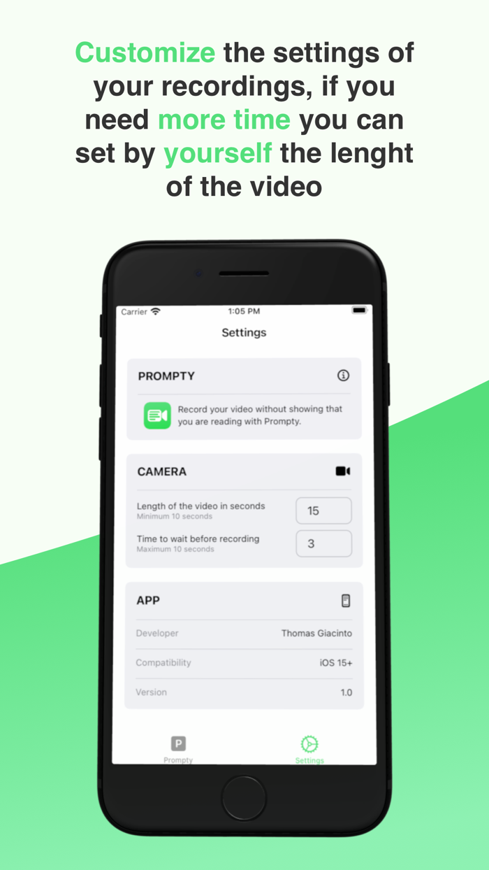 Prompty - Record your prompts