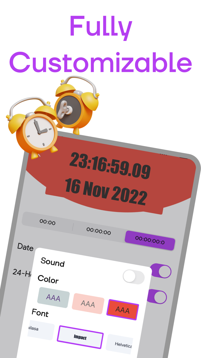 Floating Clock  stopwatch