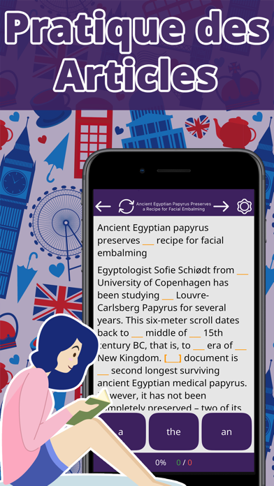 Screenshot #1 pour Learn English app: Articles