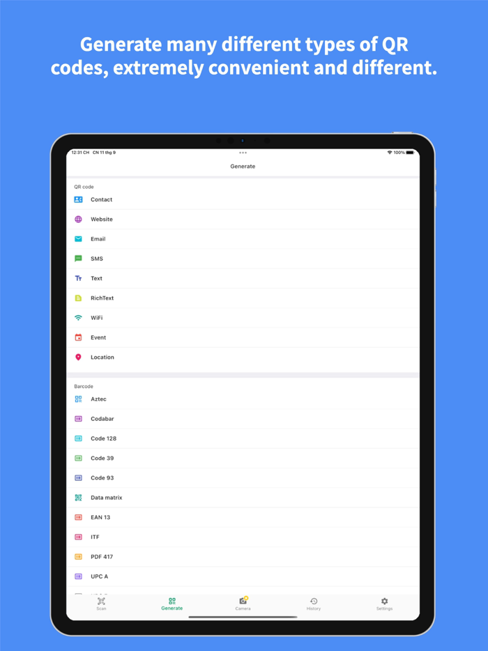 QR code Barcode UPC Reader