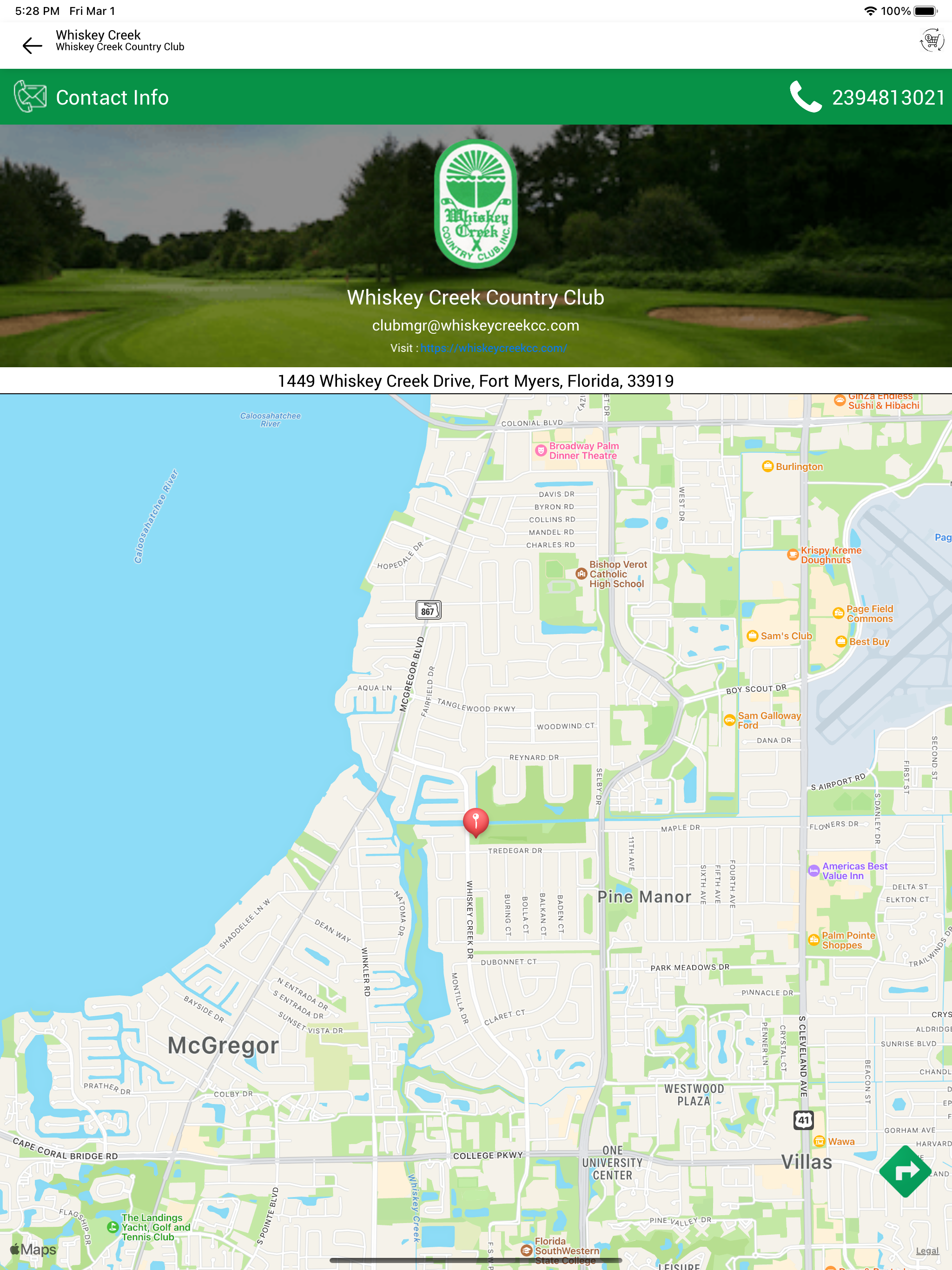 Whiskey Creek Golf