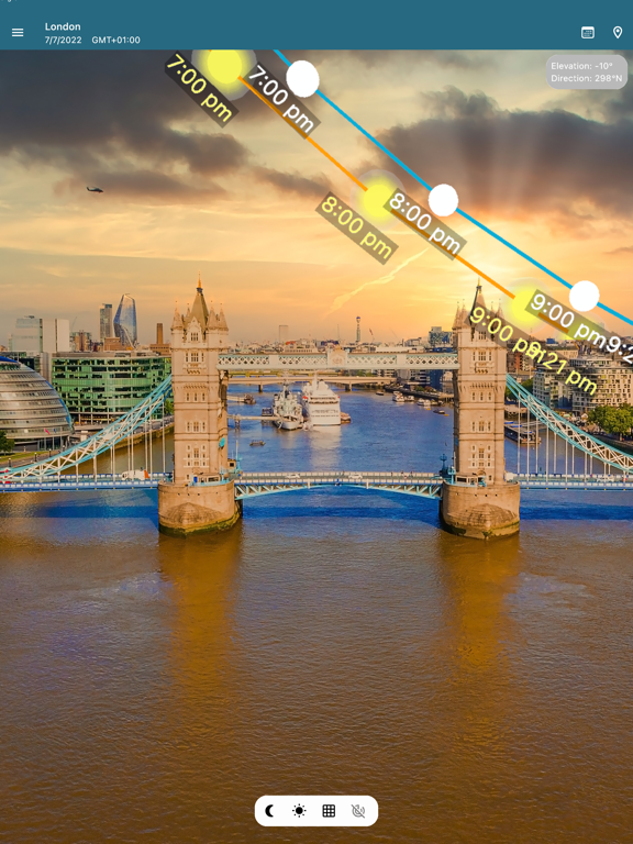 Sun Position Sunrise & Sunset iPad screenshot 5 - Photo & Video app