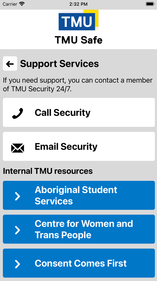#5. TMU Safe (iOS) 由: Toronto Metropolitan University