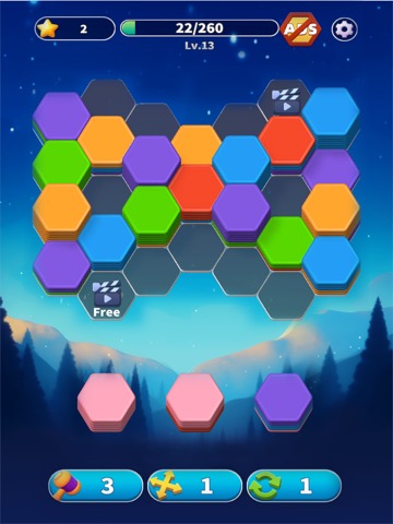 Hexa Master 3D - 六角ブロックパズルゲームのおすすめ画像5