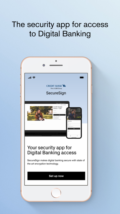 SecureSign by Credit Suisse Screenshot