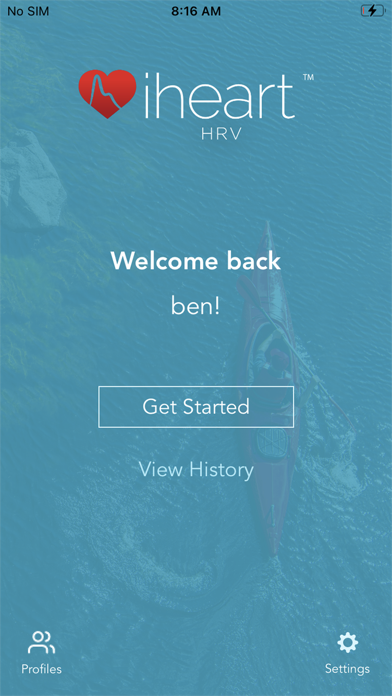 Screenshot 1 of iHeart HRV App