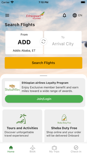 Ethiopian Airlines capture d'écran 2
