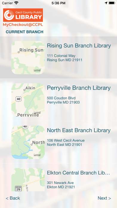 MyCheckout@CCPL Screenshot