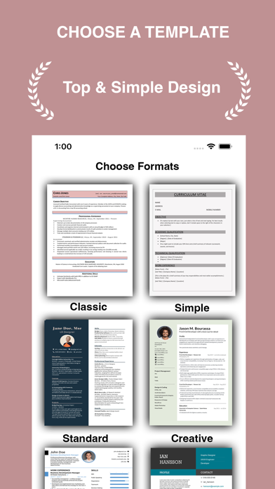 Resume Builder & CV Maker -PDF Screenshot