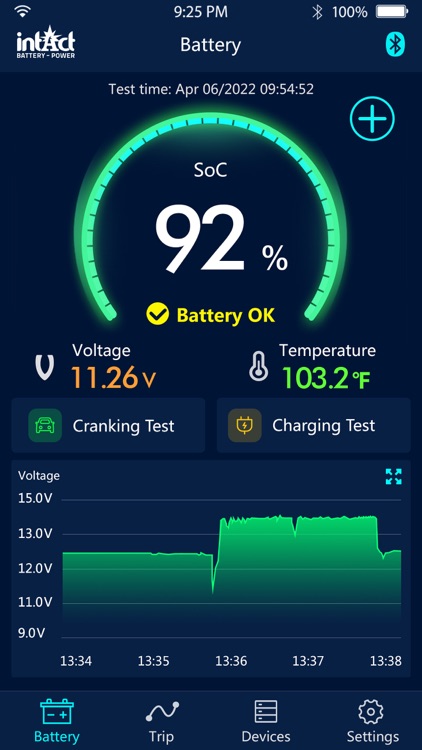 intAct Battery Check