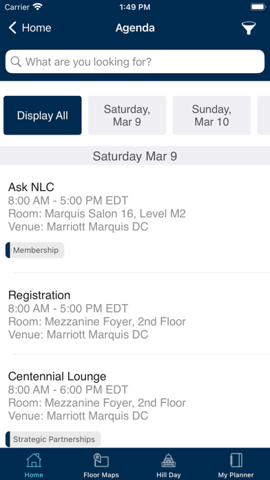 NLC Conferences Screenshot
