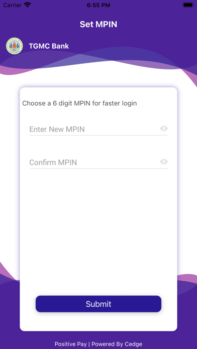 TGMCB Positive Pay Screenshot