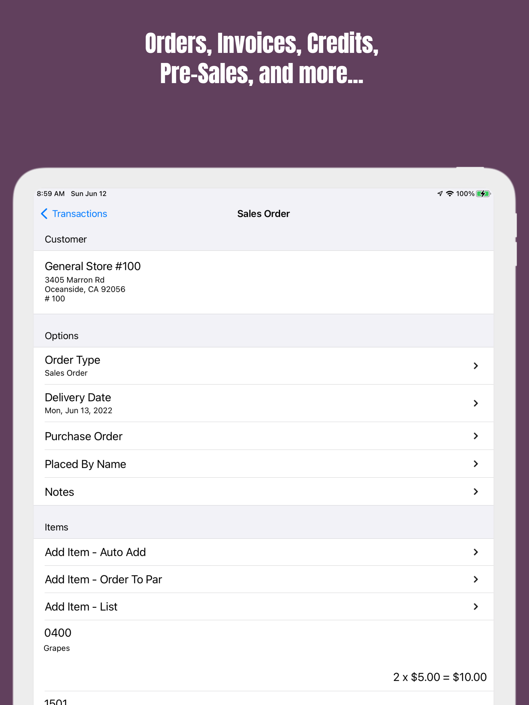 ForwardSales - Sales App