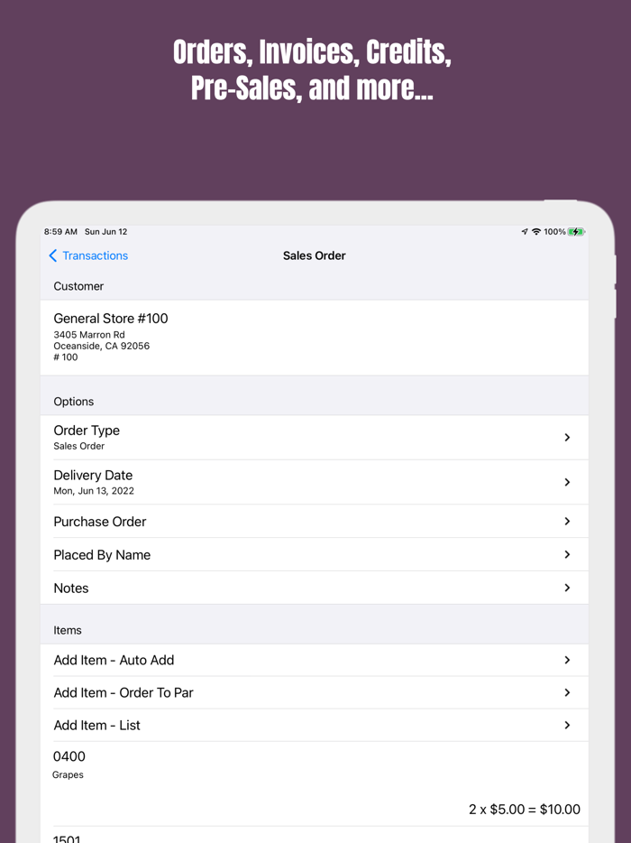 ForwardSales - Sales App