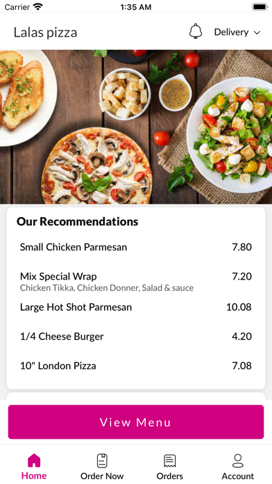 Lalas pizza Screenshot